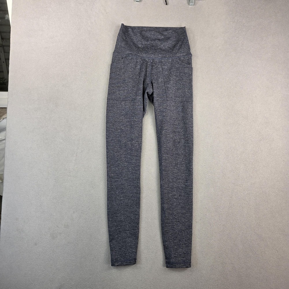 Prana Pants Womens Small Blue High Rise Yoga Leggings Athleisure Stretch